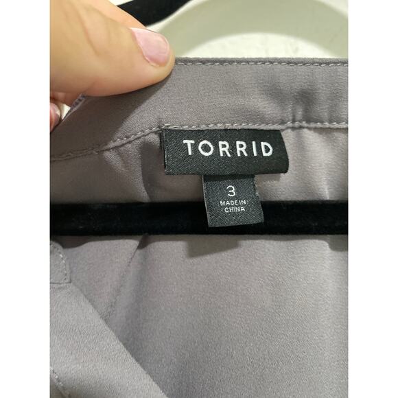 Torrid Harper Georgette Blouse Womens 3X Career Loose Fitting Flowy Minimalist - Picture 6 of 11